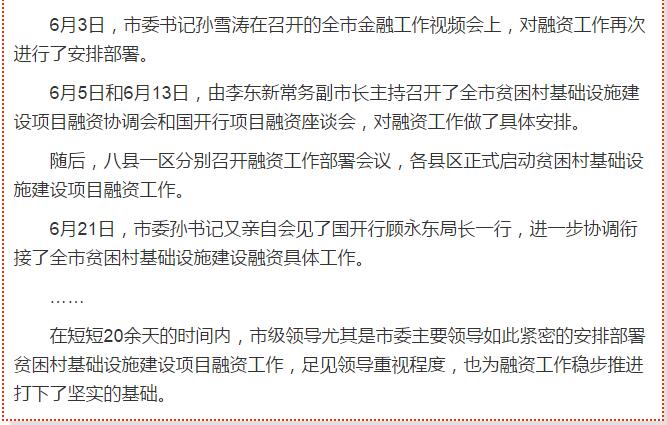 國開行支持貧困村基礎(chǔ)設(shè)施建設(shè)，隴南究竟能分得多大“蛋糕”？
